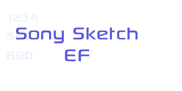 Sony Sketch EF font free