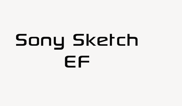 Sony Sketch EF Font