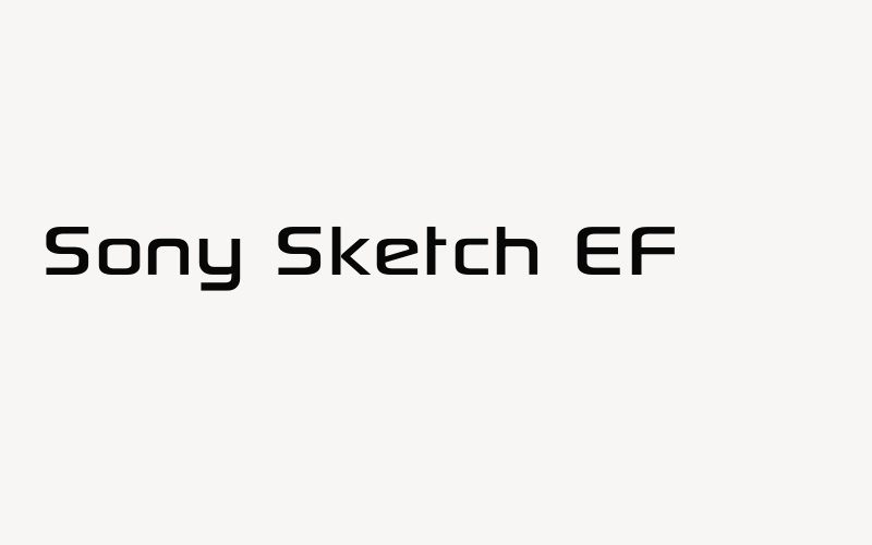 Sony Sketch EF Font