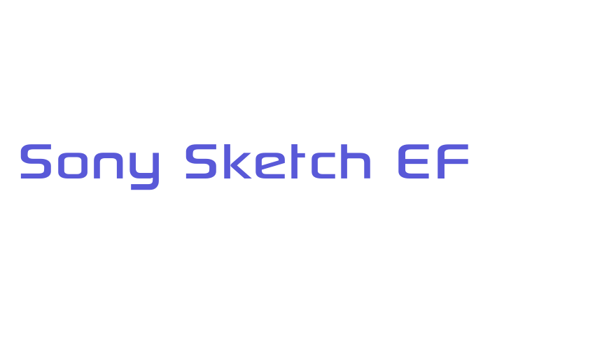 Sony Sketch EF Font