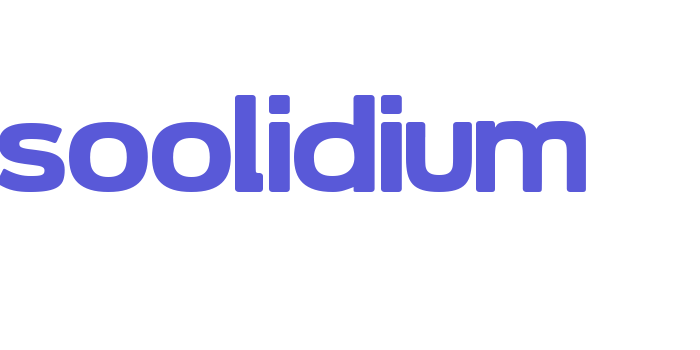 Soolidium Font