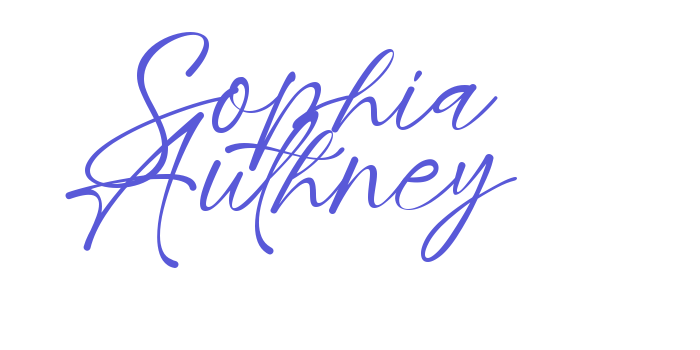 Sophia Authney Font Download