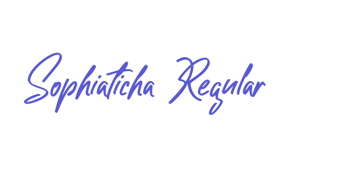 Sophiaticha Regular Font