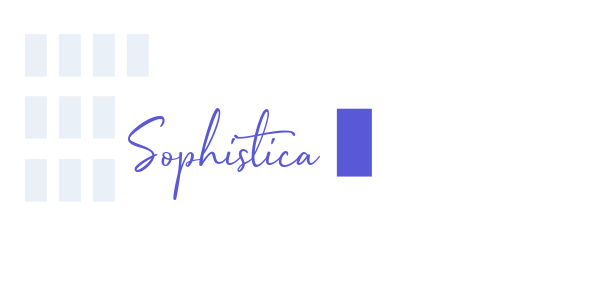 Sophistica 1 font free