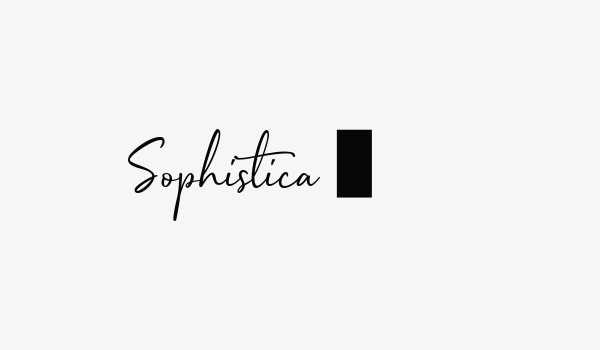 Sophistica 1 Font