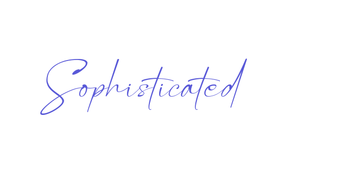 Sophisticated Font Download