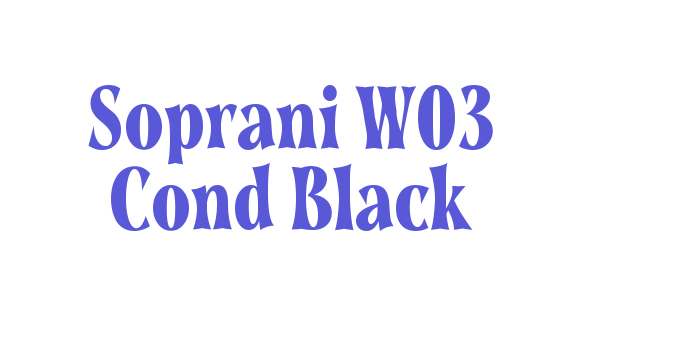 Soprani W03 Cond Black Font Download