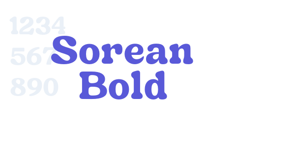 Sorean Bold font free