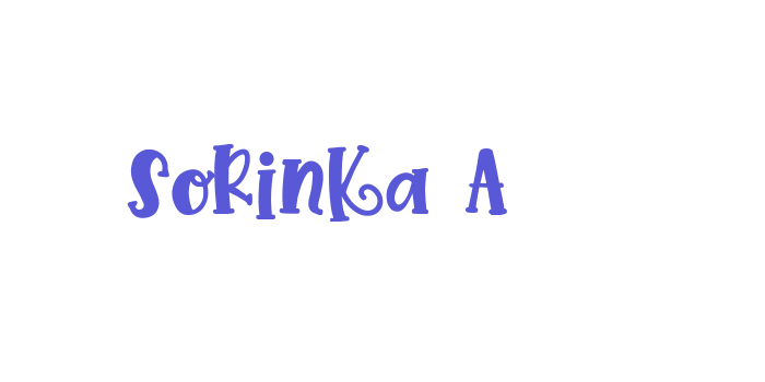 Sorinka A Font Download