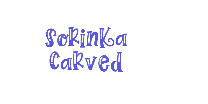 Sorinka Carved Font Download