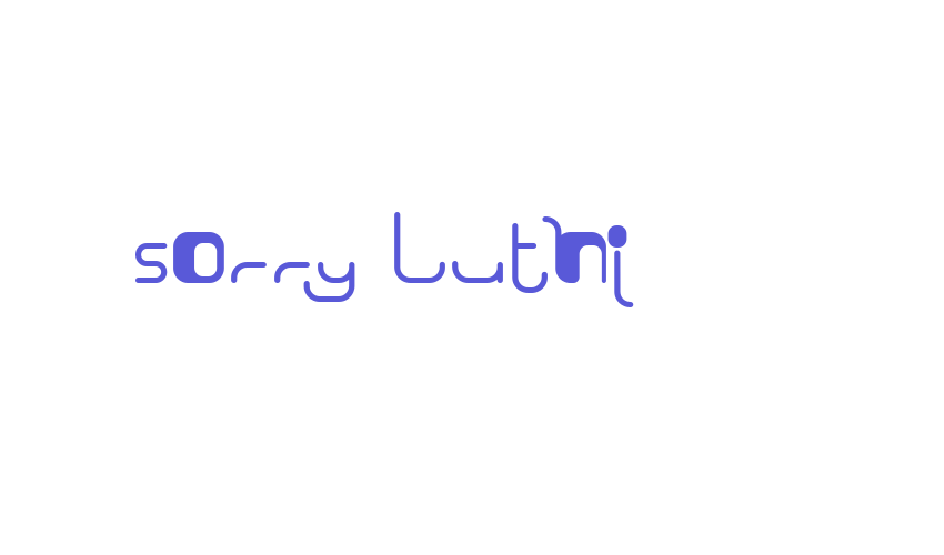 Sorry Luthi Font