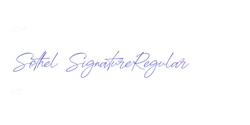 Sothel SignatureRegular-font-download