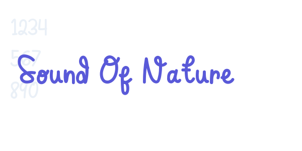 Sound Of Nature font free