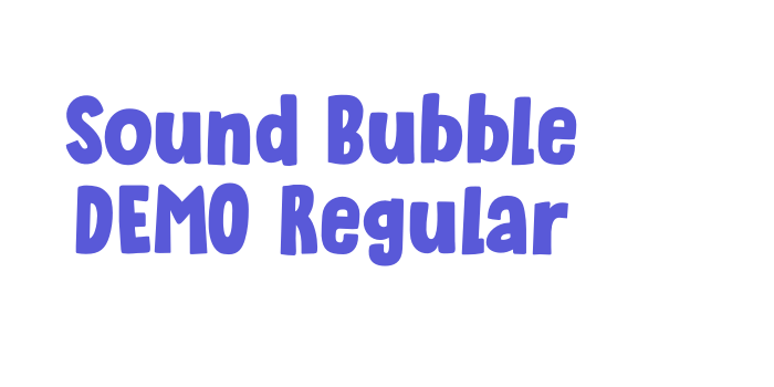 Sound Bubble DEMO Regular Font Download