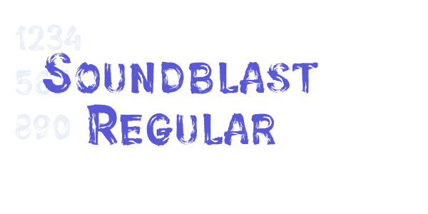 Soundblast Regular font