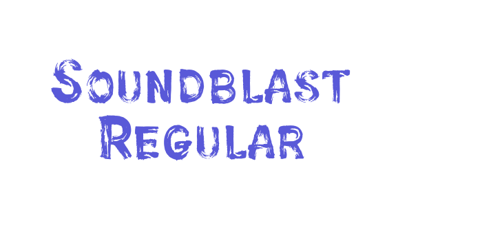 Soundblast Regular Font Download