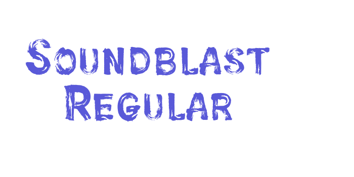 Soundblast Regular Font