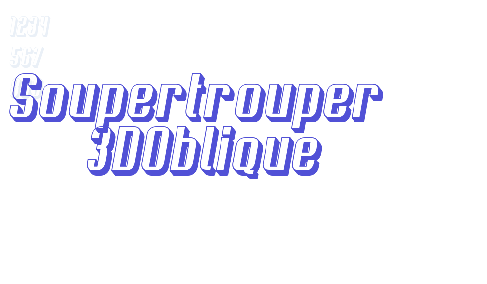 Soupertrouper  3DOblique-font-download