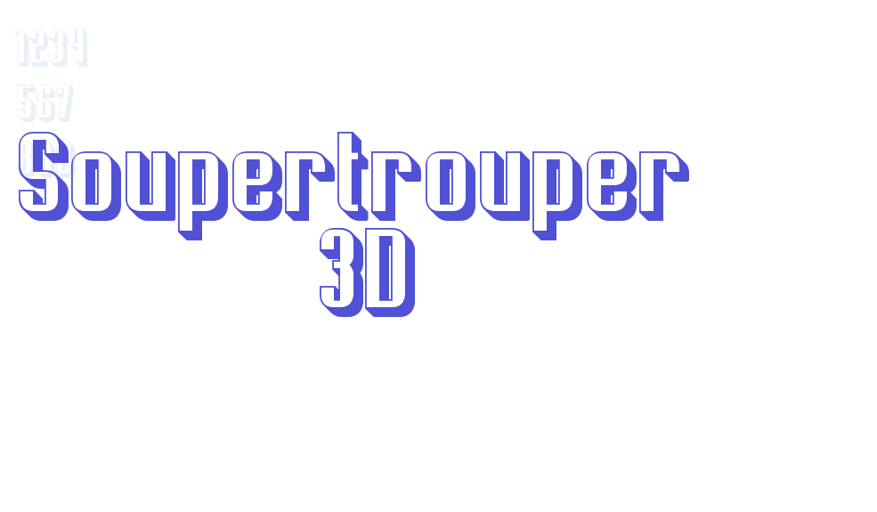 Soupertrouper  3D-font-download