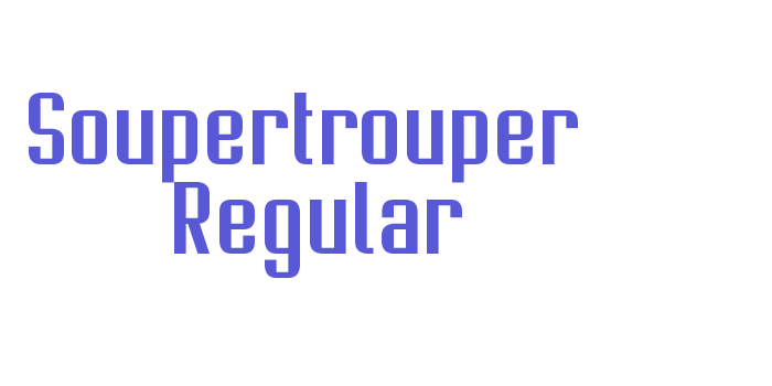 Soupertrouper  Regular Font Download