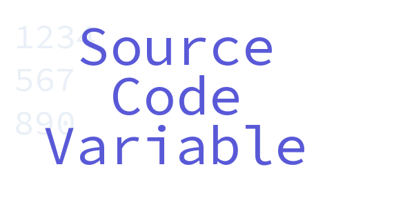 Source Code Variable font free