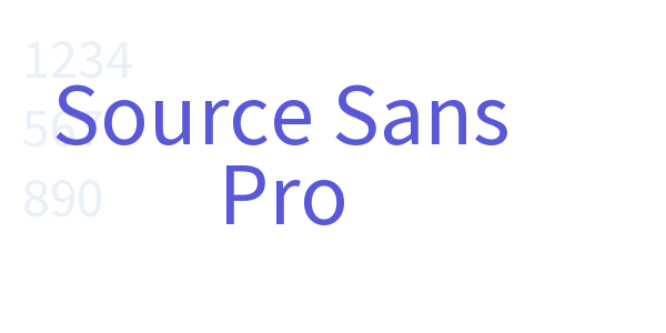 Source Sans Pro font free