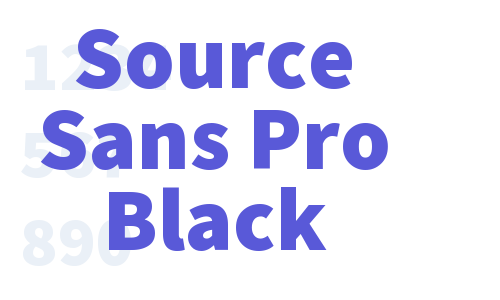 Source Sans Pro Black Font Download