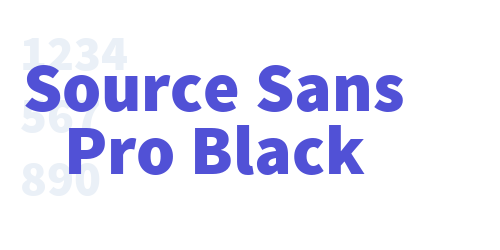 Source Sans Pro Black-font-download