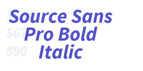 Source Sans Pro Bold Italic-font-download