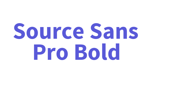 Source Sans Pro Bold Font Download