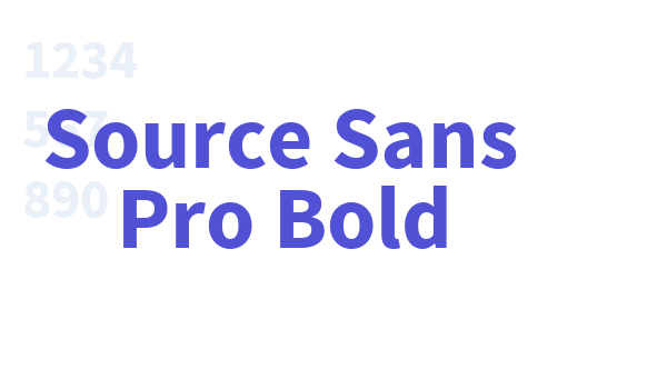 Source Sans Pro Bold font download