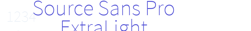 Source Sans Pro ExtraLight-font