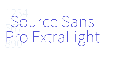 Source Sans Pro ExtraLight-font-download