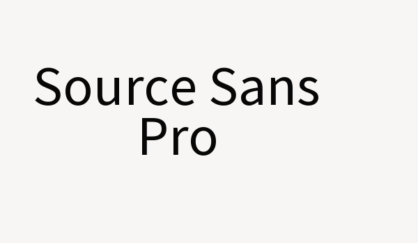 Source Sans Pro Font