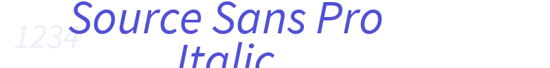 Source Sans Pro Italic-font