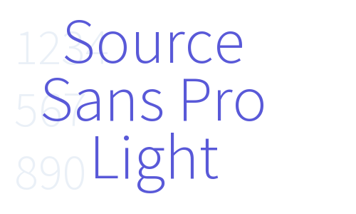 Source Sans Pro Light Font Download