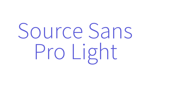 Source Sans Pro Light Font Download