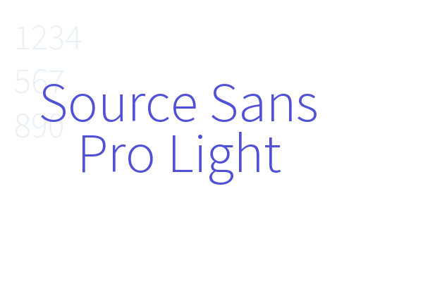 Source Sans Pro Light