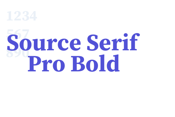 Source Serif Pro Bold