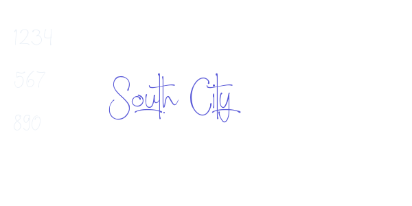 South City font