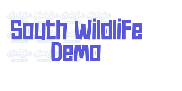 South Wildlife Demo font free