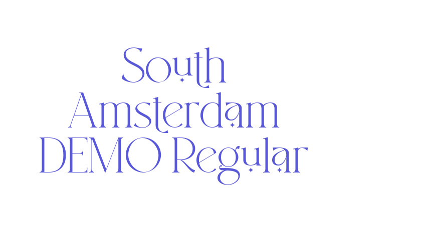 South Amsterdam DEMO Regular Font