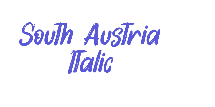 South Austria Italic Font