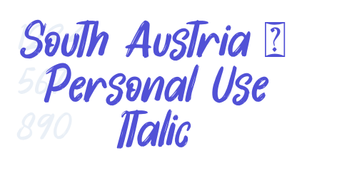 South Austria – Personal Use Italic-font-download