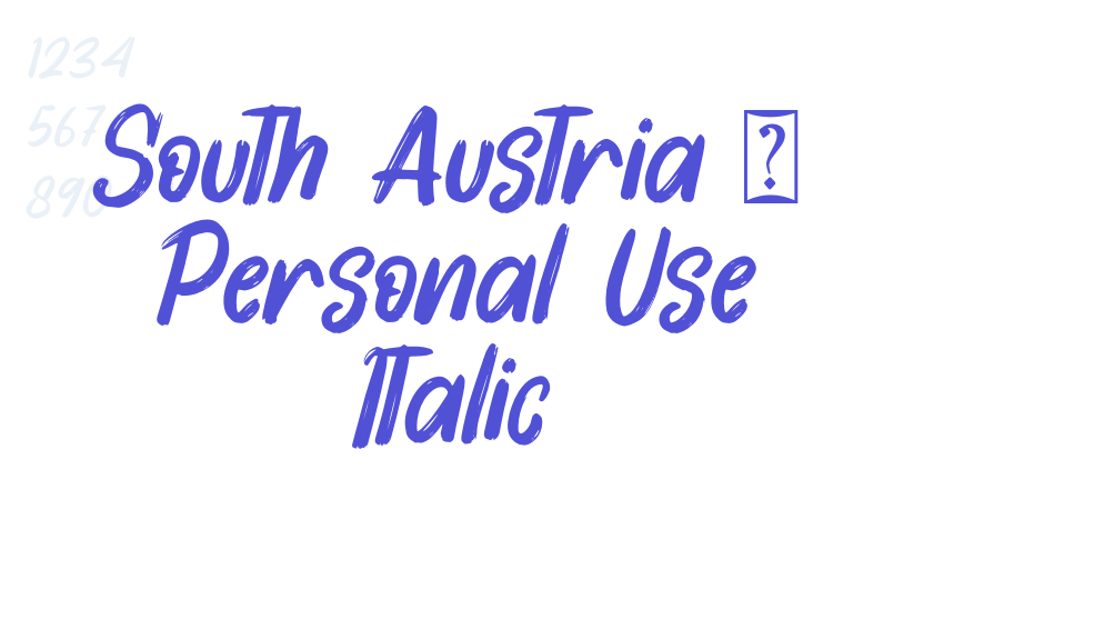 South Austria – Personal Use Italic-font-download