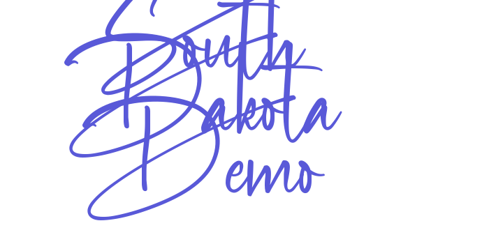 South Dakota Demo Font