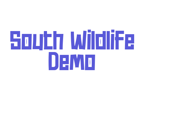 South Wildlife Demo Font