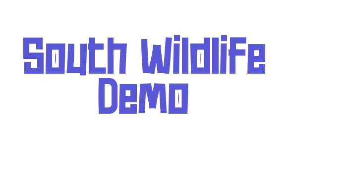 South Wildlife Demo Font Download