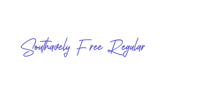 Southavely Free Regular Font Download