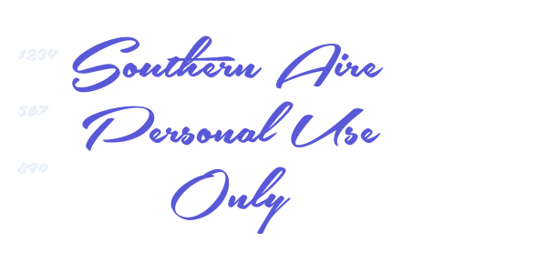 Southern Aire Personal Use Only font free